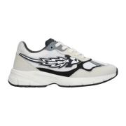 Enterprise Japan Vintage stil sneaker med italiensk design White, Herr