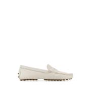 Tod's Vita Läderloafers White, Dam