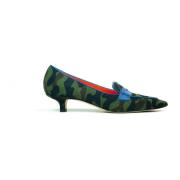 Prosperine Camouflage Klack Loafer Green, Dam