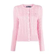 Polo Ralph Lauren Rosa Sweaters med Broderad Pony Pink, Dam