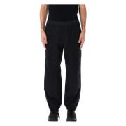 Moncler Svarta Broderade Logojoggingbyxor Black, Herr