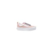 Vans Läder Sneaker Dam Höst/Vinter Kollektion Pink, Dam