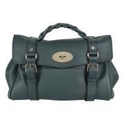 Mulberry Alexa Läder Väska med Tung Korn Green, Dam