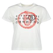 MM6 Maison Margiela Snake Print Tee White, Dam