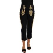 Dolce & Gabbana Cropped Trousers Black, Dam