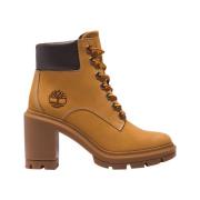 Timberland Beige Mocka Ankelboots för Kvinnor Brown, Dam