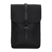 Rains Vattentät Svart Ryggsäck med Laptopficka Black, Unisex