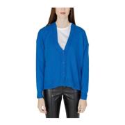 Street One Mysig Cardigan med Lycra Blandning Blue, Dam