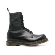 Dr. Martens Svarta läder snörstövlar Black, Herr