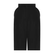 Givenchy Svarta ullshorts med hög midja Black, Dam