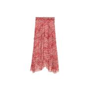 Isabel Marant Étoile Flowing Rock med elastisk midja Red, Dam