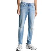 Calvin Klein Jeans Ljusblå Ripped Denim Jeans Blue, Herr