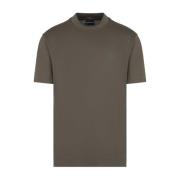 Emporio Armani Flocked Logo Crewneck T-shirt Green, Herr