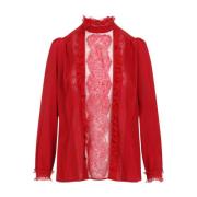 Valentino Paris Top för Kvinnor Red, Dam