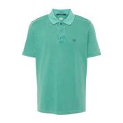 C.p. Company Gräsgrön Logo Print Polo Skjorta Green, Herr