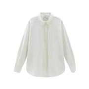 Woolrich Klassisk Vit Skjorta White, Dam