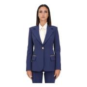 Elisabetta Franchi Jackets Blue, Dam