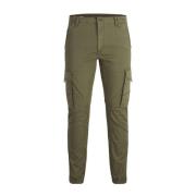 Jack & Jones Gröna bomullsslimbyxor Green, Herr