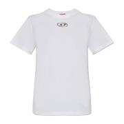 Diesel T-shirt T-Regs-Od-Q1 White, Dam