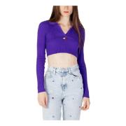 Tommy Jeans Lila Stickat för Kvinnor av Tommy Hilfiger Purple, Dam