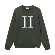 Les Deux Bouclé Sweatshirt Green, Herr