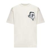 Givenchy Rosa G-patch Broderad T-shirt Beige, Herr