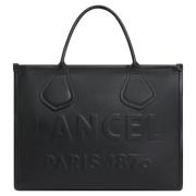 Lancel Svart Läder Shopper Väska Jour De Black, Dam