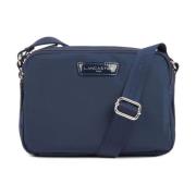 Lancaster Crossbody-väska Basic Lackläder Blue, Dam