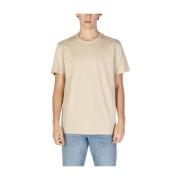 Calvin Klein Jeans Bomull Herr T-shirt Höst/Vinter Kollektion Beige, H...