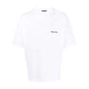 Balenciaga Vit Logotyp Broderad T-shirt White, Herr