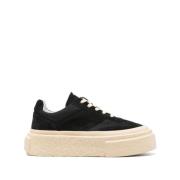 MM6 Maison Margiela Svart Mesh Panel Sneakers Black, Dam