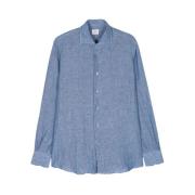 Mazzarelli Casual Shirts Blue, Herr