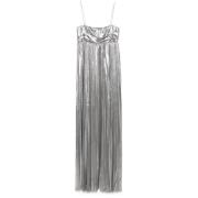 Retrofête Silver-tone Korsrem Klänning Gray, Dam