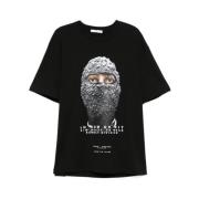 IH NOM UH NIT Svart Mask Tryck Bomull T-shirt Black, Herr