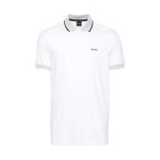 Hugo Boss Popcorn Textured Polo Tröja White, Herr