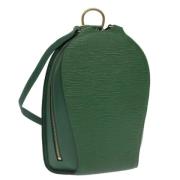 Louis Vuitton Vintage Pre-owned Laeder ryggsckar Green, Dam