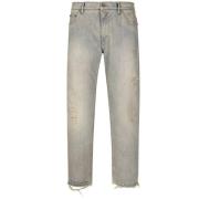 Dolce & Gabbana Denim Jeans med Logo Plaque Blue, Herr