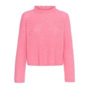 InWear Fransk Ros Stickad Tröja Pink, Dam