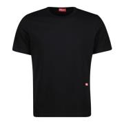 Diesel Svart T-Adjust-Slits T-shirt Black, Herr