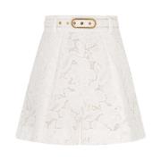 Zimmermann Ivory Blonde Shorts White, Dam