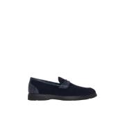 Kiton Krokodilskinn Loafer Blue, Herr