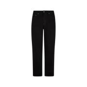 Roberto Cavalli Premium Denim Jeans Straight Leg Black, Herr