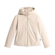 Woolrich Tech SoftShell huva parka Beige, Herr