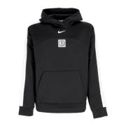 Nike Brooklyn Nets Courtside Hoodie Svart/Vit Black, Herr