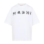 Marni Vit Lily T-Shirt White, Dam