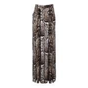 Roberto Cavalli Sidoblend Stiliga Byxor Brown, Dam