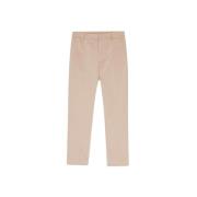 Nn07 Klassiska byxor med dragsko i regular fit Beige, Herr