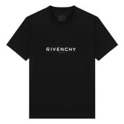 Givenchy Kortärmad rund hals T-shirt Black, Herr