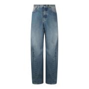 Maison Margiela Ljusblå Tapered Denim Jeans Blue, Herr