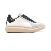 Alexander McQueen Vit Snörad Sneaker med Gummisula Multicolor, Herr